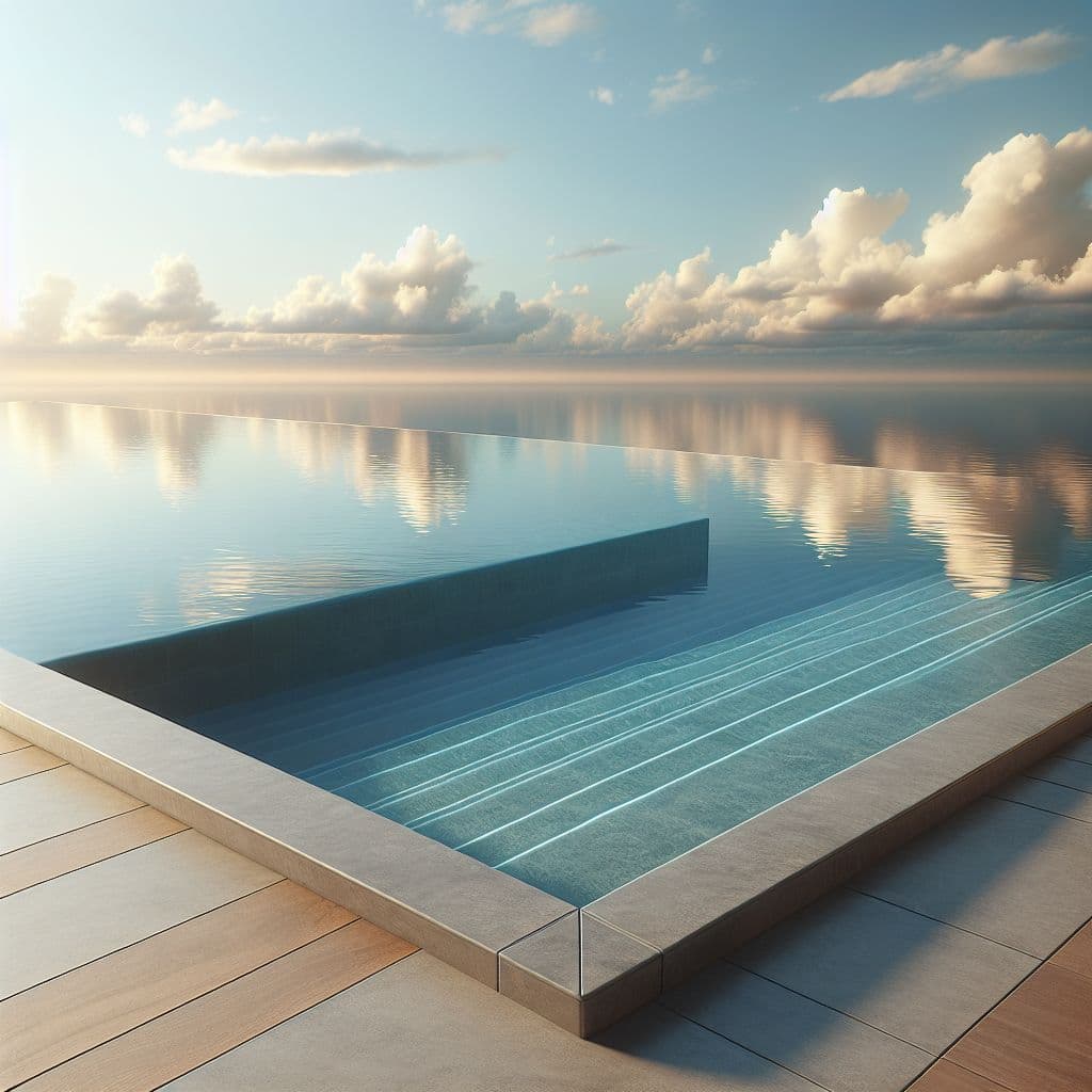 Installation af infinity pool